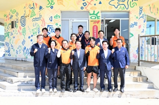 진하해수욕장 근무자 격려 방문 대표이미지