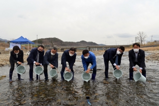 태화강 연어 방류행사 대표이미지