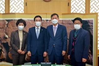 강남교육청 정재균 교육장 내방 대표이미지